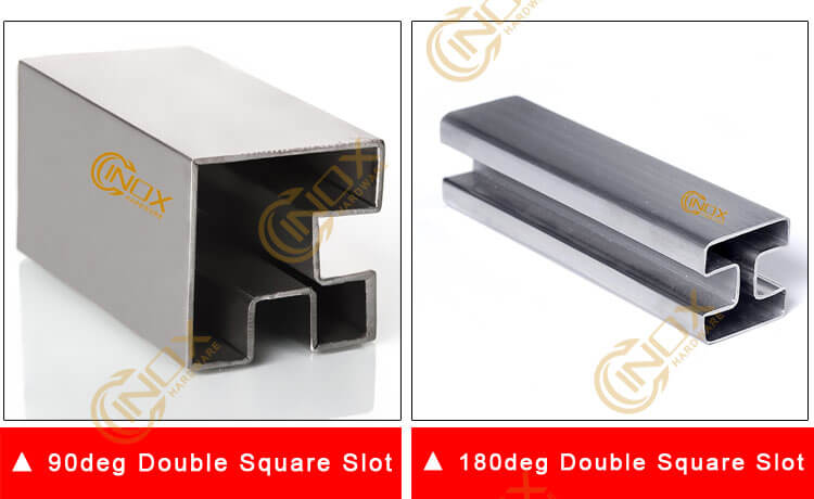 Stainless Steel square slot tube